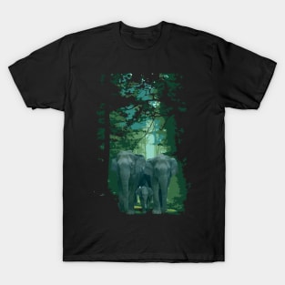 elephant and forest T-Shirt